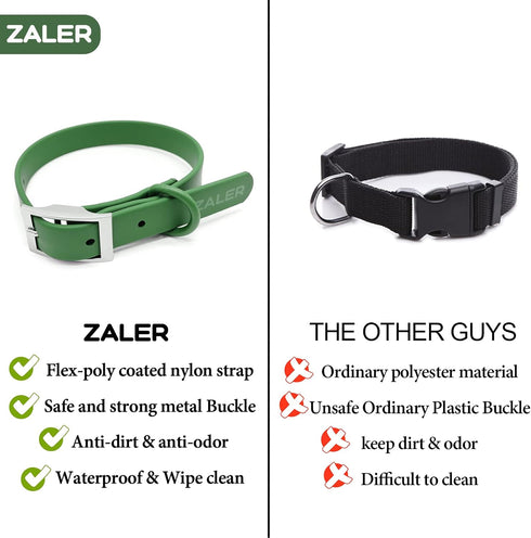 Waterproof Dog Collar, Adjustable Odor Proof Easy to Clean Soft Comfortable Collars for Large, Medium, Small Dogs