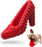 Super Shoe Dog Toy for Aggressive Chewers - Rubber Natural Teething Toy and Treat Dispenser for Small and Medium Dogs