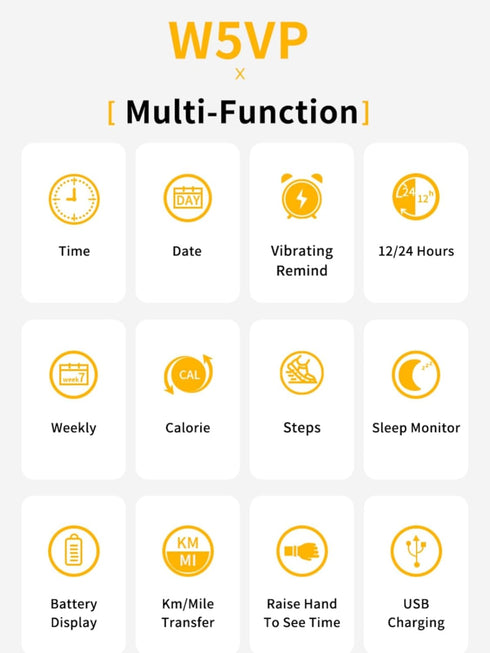 Non-Bluetooth LED Fitness Tracker Watch, No App No Phone Required, Pedometer Watch with Steps, Calories, Sleep Tracker,