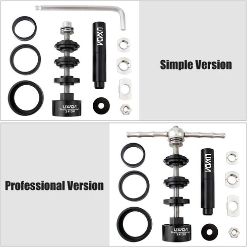 LIXADA Bicycle Bottom Bracket Tool Kit for Install and Removal, Remover for BB86/BB30/BB91/BB92/PF30