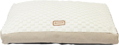 Armarkat Mat Model M12HMB/MB-L, Large Dog Crate Mat with Removable Cover, Beige/White