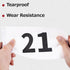 4"x7" 6"x7.5" Azarxis Running Bib Competitor Numbers with Safety Pins, Tyvek Tearproof Waterproof / for Marathon Races