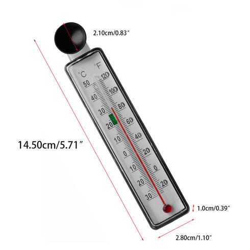 14.50x2.80x1cm Aquarium Digital Thermometer Fish for Submersible Thermometers Large Numbers No Messy ES Suck Inside