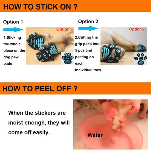 Dog Anti Slip Paw Grips Traction Pads, Dog Feet Stickers with Stronger Adhesive for Slippery Floors, Essentials for