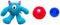 Flourish Pets 3 in 1 Dog Chew Toys for Aggressive Chewers, Non-Toxic, Long-lasting Plush Toys, Small, Blue Monster