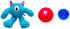Flourish Pets 3 in 1 Dog Chew Toys for Aggressive Chewers, Non-Toxic, Long-lasting Plush Toys, Small, Blue Monster