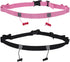 2Pcs Race Number Belt Race Bib Belts with 6 Energy Gel Loops