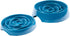 Messy Mutts Interactive Slow Feeder | Puzzle Slow Feeder Dog or Cat Bowl | Enrichment Food Dish to Slow Eating, Prevent Bloating | 8” x 1.3” | 1.75 Cup | Blue