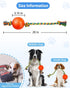 Dog Rope Toys with Squeaky Ball | Tug of War Dog Toy Ball on Rope for Small Medium Dogs to Keep Them Busy