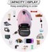 4 24oz/32oz/40oz Water Bottle Holder with Strap, Big Pockets with Compartment, Crossbody Water Bottle Carrier Bag