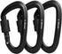 Locking Carabiner Clips Heavy Duty, 12kN (2697 lbs), Lightweight for Keys, Hammocks, Camping, Outdoor