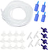 AQUANEAT 25 Feet Aquarium Airline Tubing, Standard 3/16" Tubing with Air Stones, Check Valves, and Connectors