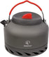 REDCAMP 1.4L Outdoor Camping Kettle with Heat Exchanger, Lightweight Aluminum Tea Kettle with Carrying Bag