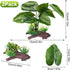 2Pcs (Style-1) Reptile Artificial Plants, Terrarium Plants Decorations, Aquarium Fish Tank Plant, Amphibian Habitat