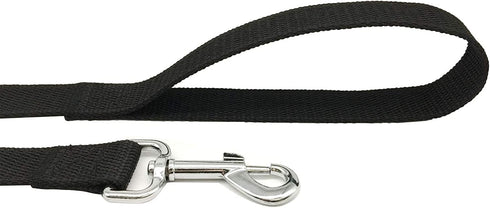 Strong Dog Leash 4FT/5FT/6FT, Nylon for Small Medium Large Dogs (Black, 1 in x 10 ft)