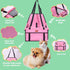 SWIHELP Pet Car Booster Seat Travel Carrier Cage, Oxford Breathable Folding Soft Washable Travel Bags for Dogs Cats or Other Small Pet