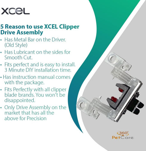 XCEL Lubricated Blade Drive Lever Replacement - 5 Pack for Pet Clipper
