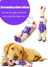 5 Pcs Screaming Rubber Chicken Dog Latex Squeaky Toy, Durable Soft Chew Molar Toys for Small Medium Dogs