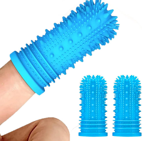Pet Republique 360 Degree Finger Toothbrush for Dogs and Cats Full Surround Silicone Bristles