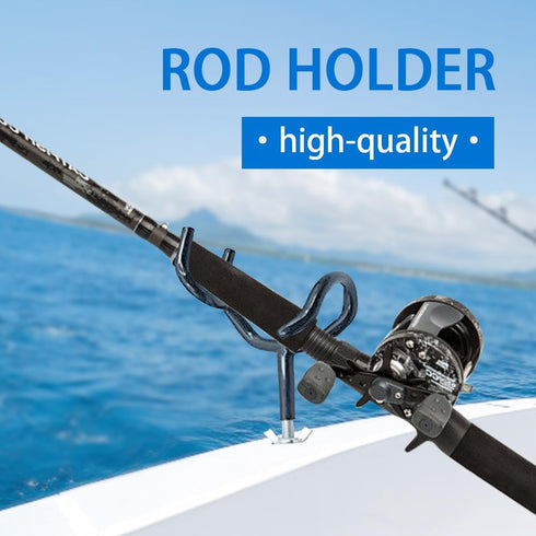 4PCS 20 Sure Grip Steel Degree Angle Rod Holder with Mounting Base Fishing Rod Holder for Boat, Ship, Yacht and More