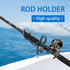 4PCS 20 Sure Grip Steel Degree Angle Rod Holder with Mounting Base Fishing Rod Holder for Boat, Ship, Yacht and More