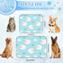 imiBBWQu Summer 27" 22" Cooling Mat for Dogs Sheep White Clouds Blue Upgraded Self-Cooling Mat for Dogs Washable Dog