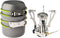 Petforu Outdoor Camping Stove Cookware Set, Hiking, Backpacking, Picnic, Piezo Ignition