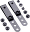 HolsterSmith Universal Metal Belt Clip for Holster Making, Model 5, Tactical Black, 2 Pack