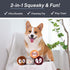 HugSmart Pet Zoo Ball 4-Pack, Plush Squeaky Tennis Balls for Dogs, No Stuffing Tough Interactive Fetch Toys for All