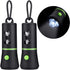 Mudder 2 Pack Dog Poop Bag Dispenser - Built-in LED Flashlight Pet Waste Bag Holder with Carabiner Clip, 2 Rolls