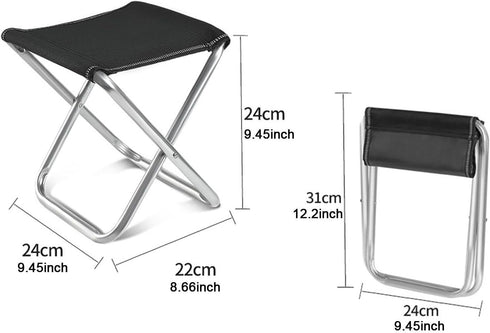 Aymzbd Portable Folding Camping Stool Recliner Foot Rest Comfortable Mini Foldable Chair for Picnic Travel Hiking