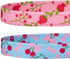 Blueberry Pet Pack of 2 Adjustable Breakaway Cat Collars, Lovely Cherry and Floral Prints with Flower & Bell, Neck