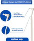 15 2EA MIND UP Cat Toothbrush with Detachable Head, Angled Handle for Comfortable Brushing, Includes Spare Brush Head