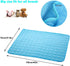 Dog Cooling Mat Breathable Washable Summer Pet Cooling Pad Extra Large Dog Cat Self Cooling Pad for Kennerl, Crates and Beds No Water or Electricity Needed (Blue),40inch x 28inch