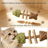 Eralivmart 3PCS Cat Dental Toys Health Chew Creative Fishbone Shape Teething with Catnip Fix Your Cats Health Natural