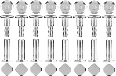 TronX Universal Extender 6mm Square Inline Roller Hockey Skate Axle Kit, 8 Pack