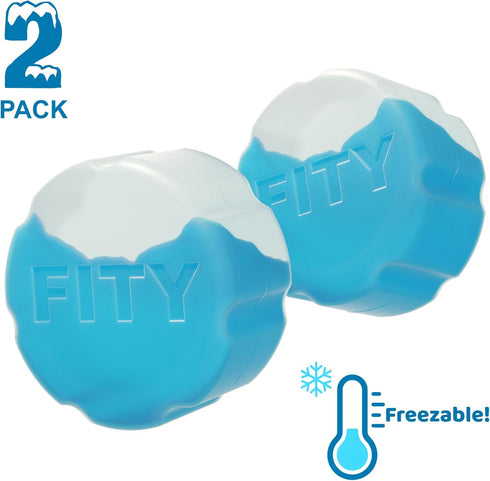 Freeze (2 Pack) - A Multi-Use Freezable Ice Pack 12oz Can Adapter for 16oz Tall Can Tumblers Also use w/Lunch Boxes, Diaper Bags, Sore Muscles, Compatible with YETI MiiR CamelBak BruMate by FITY