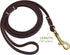 Reopet Genuine Leather Dog Leash, 4 Feet / 5 Feet / 6 Feet for Small & Medium Dogs, Real Leather, Brown