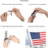 Flag Mounts with Carabiner Clips for Grommet Flags, Universal Set of 2
