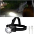 Lightweight Mini Headlamp, Bright LED Rechargeable Flashlight with IPX5 Waterproof, 90° Adjustable for Hiking Running