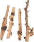 Reptile Décor Natural Forest Branch Terrarium Wood Aquarium Ornament, 4 Pack
