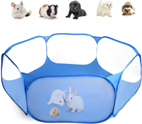 Guinea Pig Cage Rabbit Cage Indoor with Mat, Playpen for Small Animal Pet, Easy to Clean Exercise Yard Fence