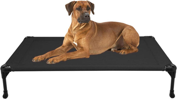 Veehoo Cooling Elevated Dog Bed, Portable Raised Pet Cot with Washable Mesh, Durable Dog Hammock Bed for Indoor &