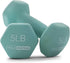 HolaHatha Neoprene Dumbbell Free Hand Weight Set with Rack, 2, 3, 5, 8, and 10 Pound for Home Exercises