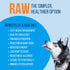 Freeze Dried Raw Beef Heart for Dogs, Quality Dehydrated 100% Raw Meat Dog Food for Small and Large Breeds, Made in USA