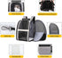 Texsens Pet Carrier Backpack - Ventilated Design with Window Blind for Small Cats & Dogs, Collapsible, Ideal for Travel