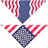 American Flag Dog Bandana Triangle Bibs Scarf with Bow Tie Accessories for Pets Dogs Animals