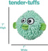 SmartPetLove Snuggle Puppy Tender-Tuffs Ball, Round Pufferfish Tough Dog Toy with Squeaker