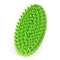 Dog Bath Brush, Green Double-Sided Shampoo Massage Brush, Adjustable Collar Handle for