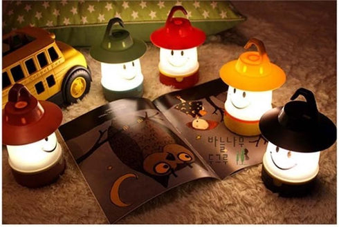 Smile LED Lantern, Portable Night Light Camping Lantern for Kids, Dandelion